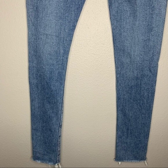 Rag & bone midland Y2K raw hem low rise distressed skinny jeans women’s size 25 - Picture 8 of 10